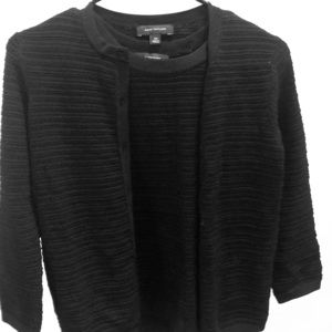 Ann Taylor black cardigan set